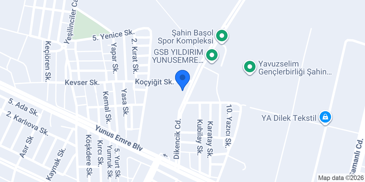 Kademe İplik Tekstil İnşaat konumu