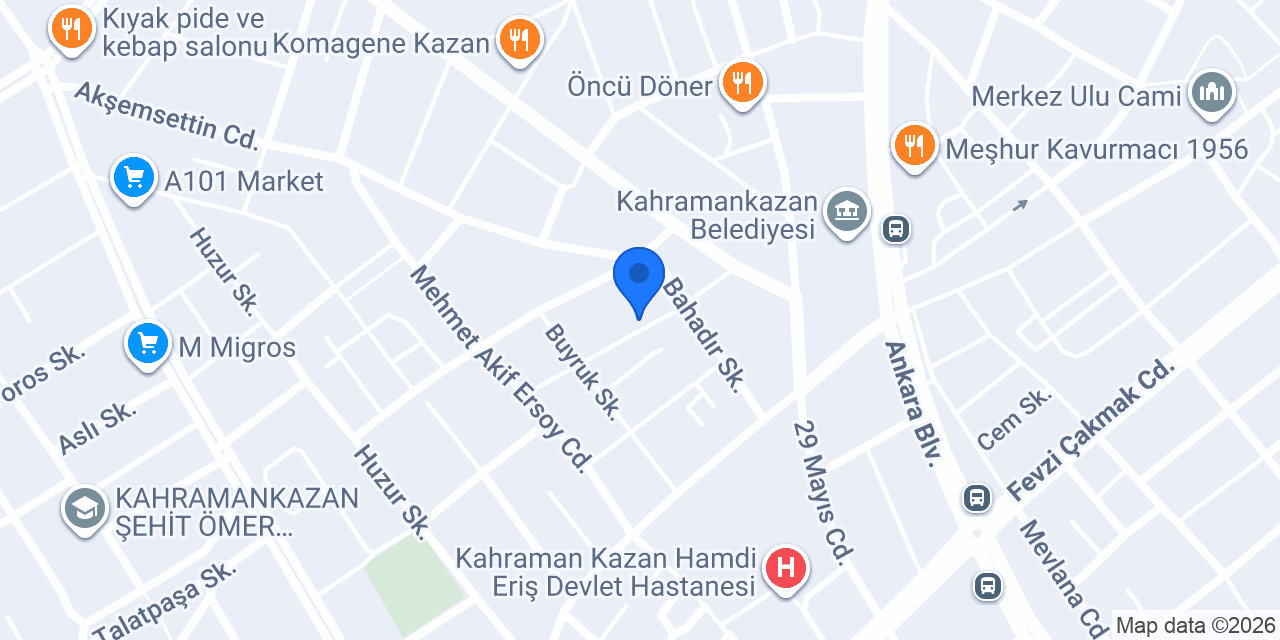 Aydoğdu Doğalgaz Teknik Servis konumu