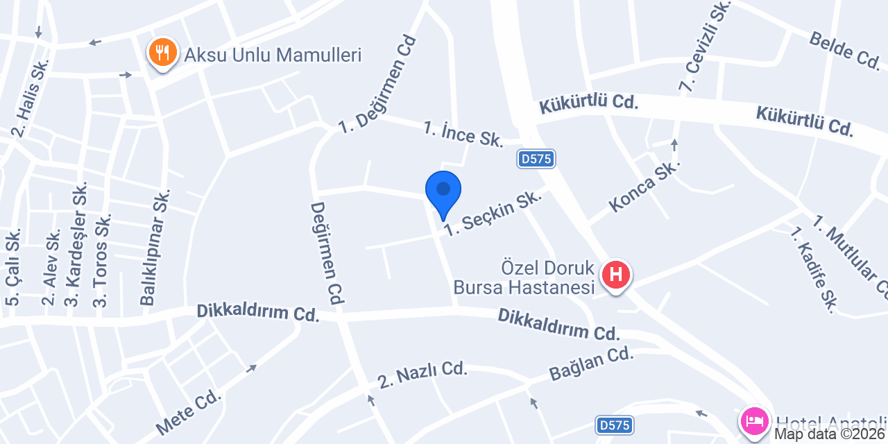 ÇatıTech Çatı Sistemleri konumu