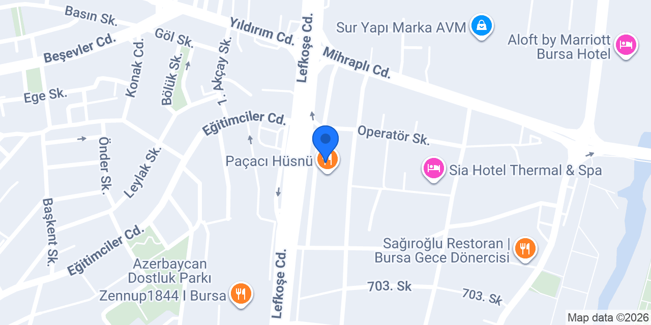 Gündoğdu Mobilya Nilüfer konumu