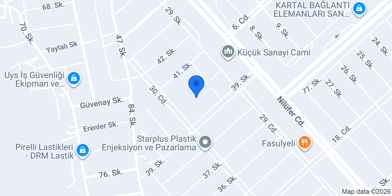 Nilüfer Mesleki Eğitim Merkezi konumu