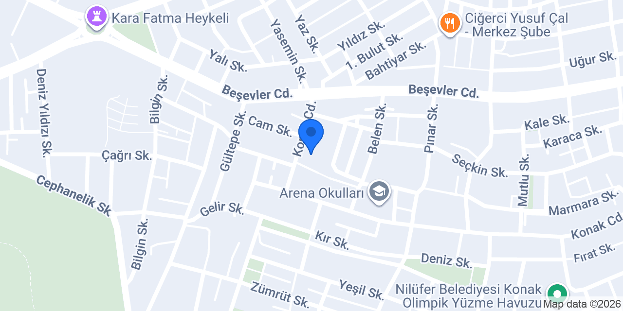 Konak Sürücü Kursu konumu
