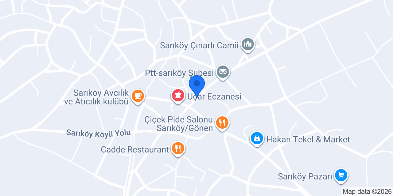 Sinan Yalçın Yapı Market konumu