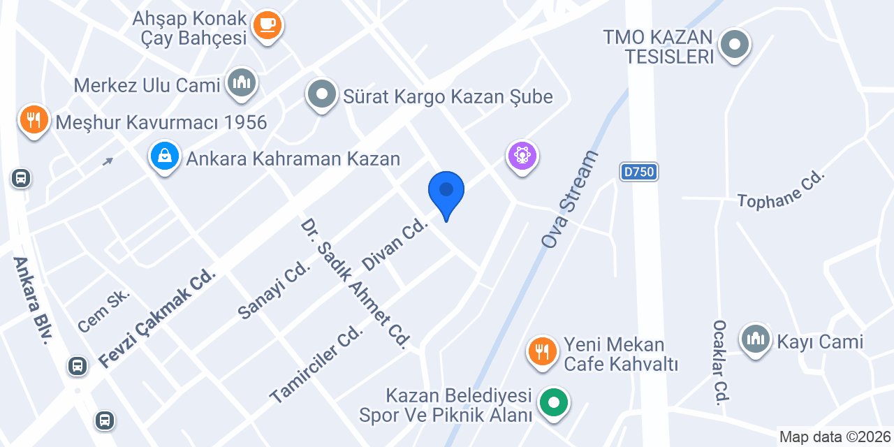 KAZAN OTOGAZ konumu