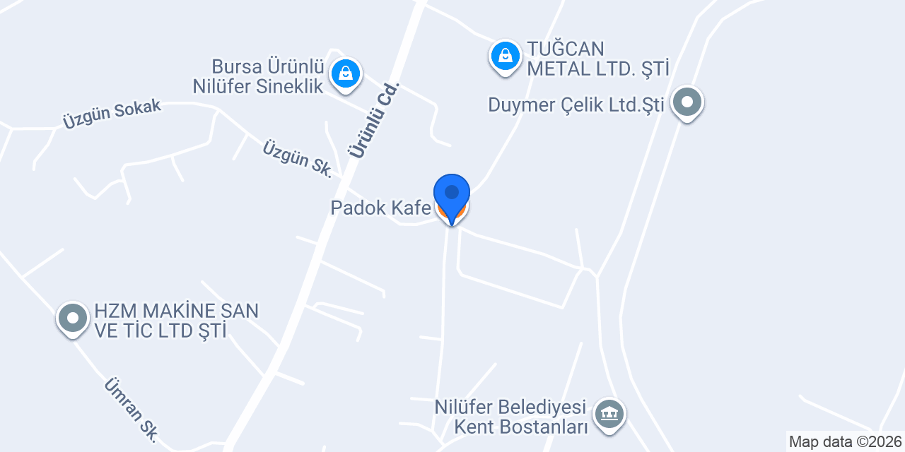 Padok Kafe konumu