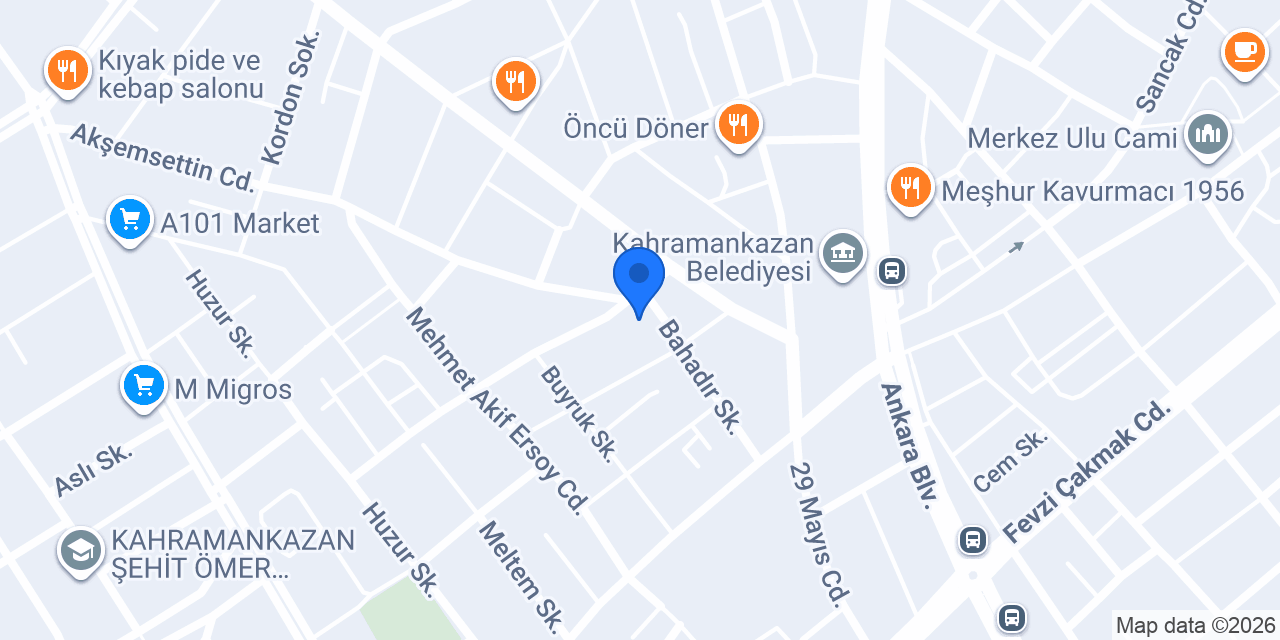 cadde döner kahramankazan konumu