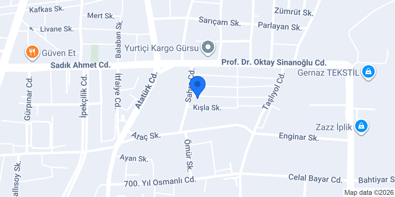 Bursa Hedef Jeneratör konumu