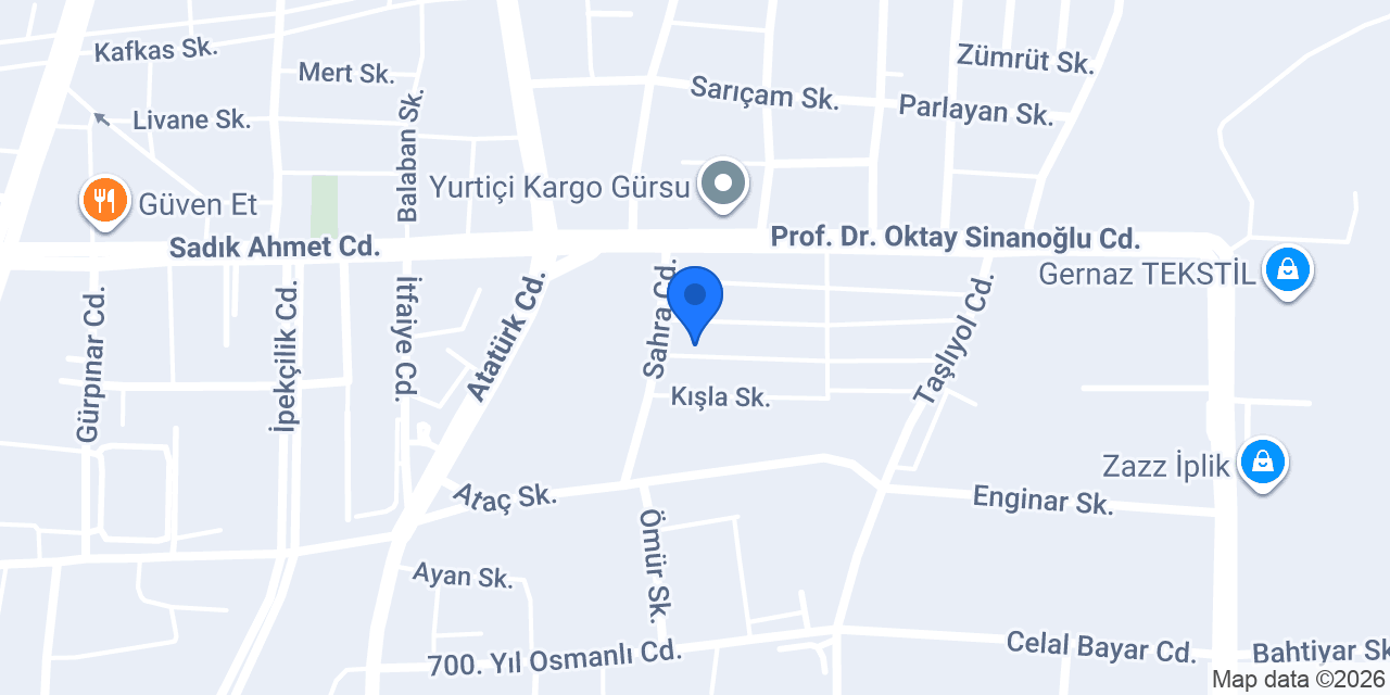 Kaportacı Fuat konumu
