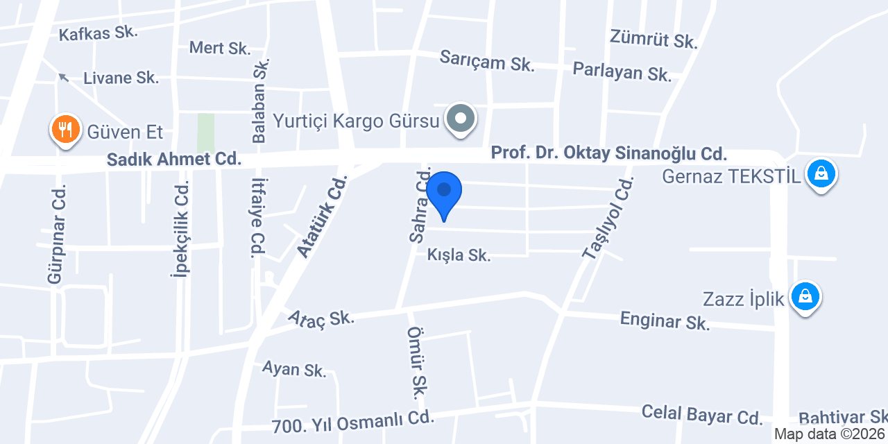 YILDIRIM OTO SERVİS konumu