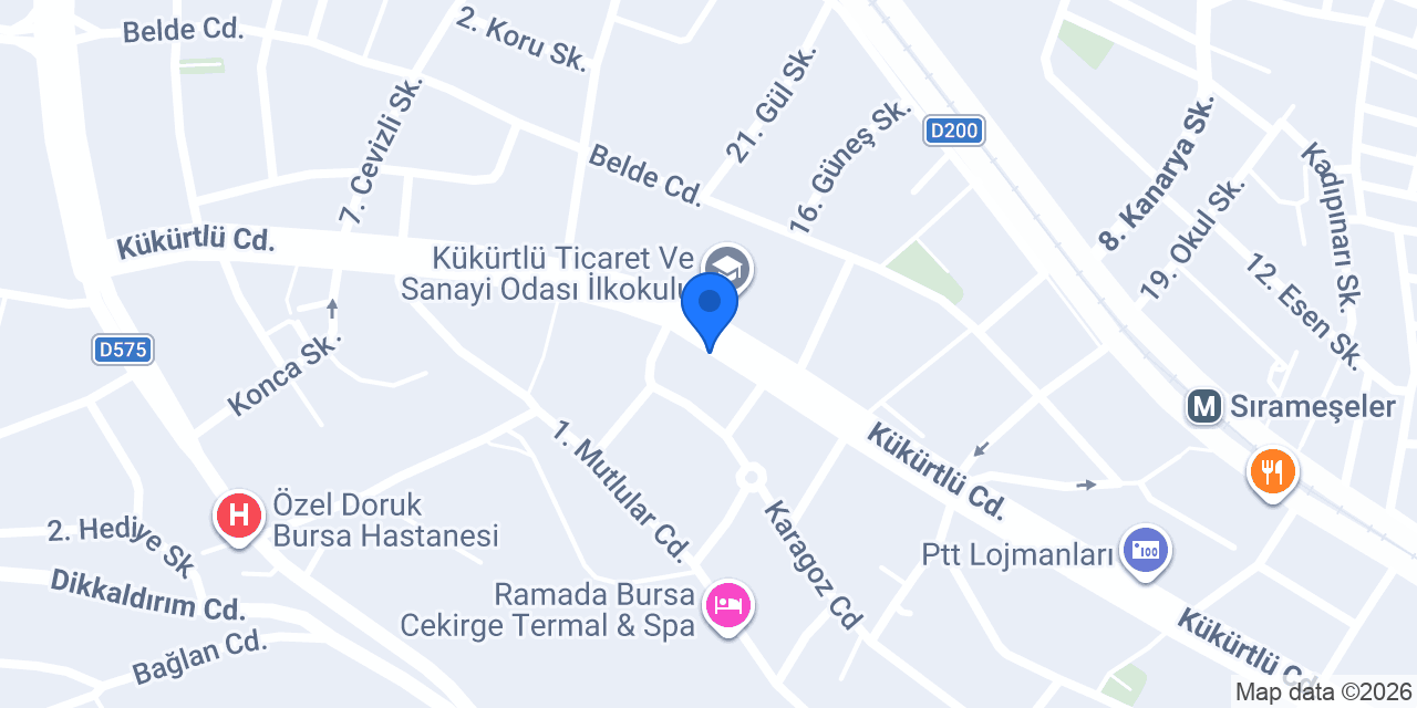 Hızlı Fırın Çınar konumu