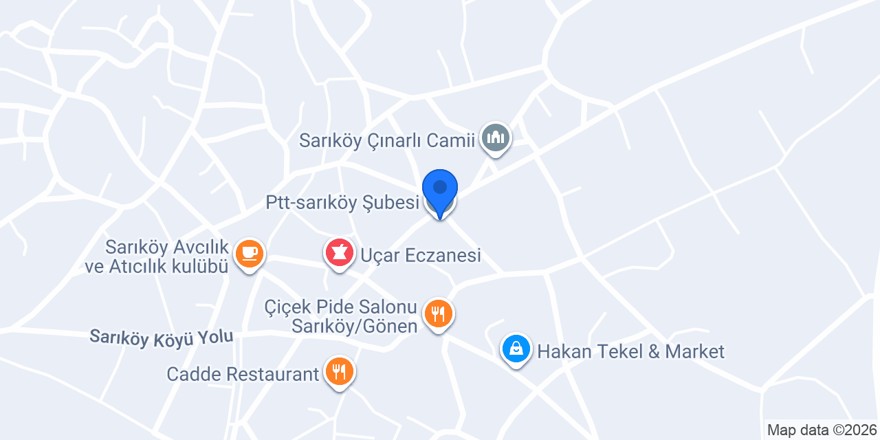 Ptt-sarıköy Şubesi konumu