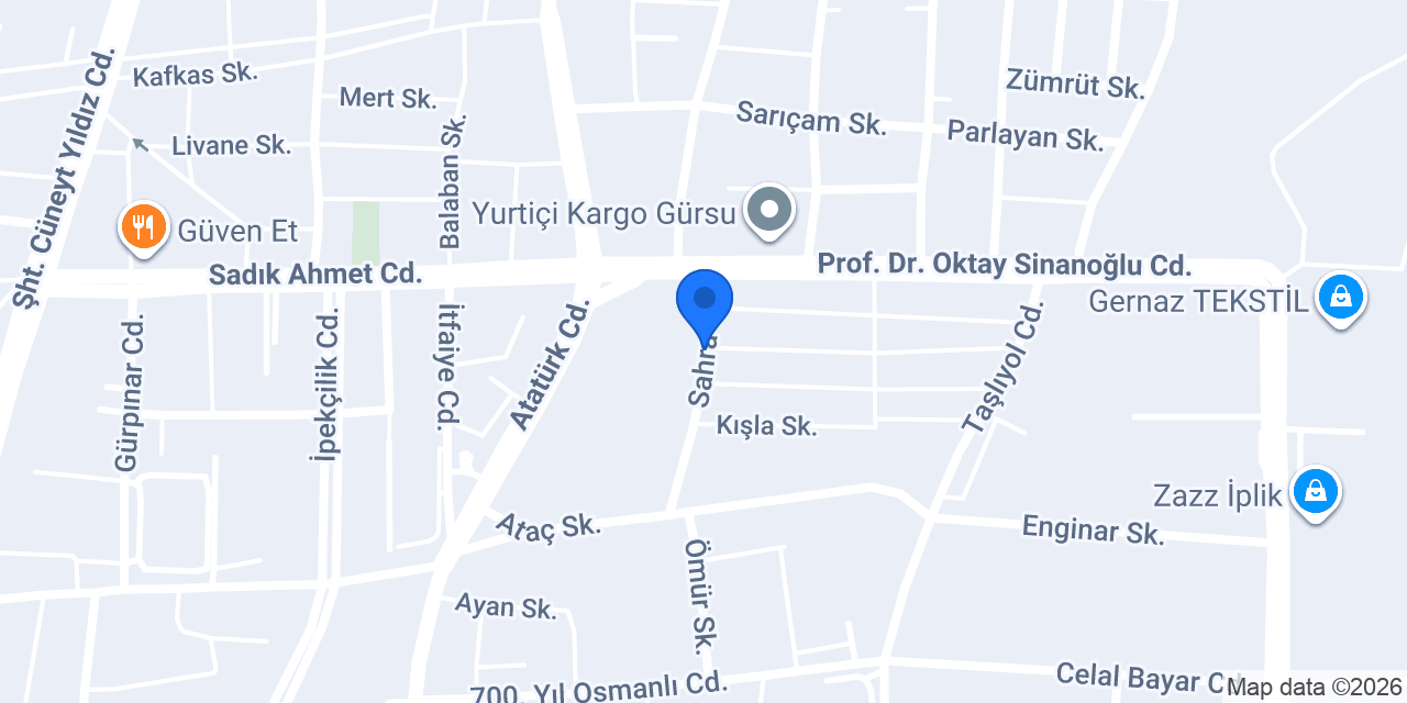 Tezel Egzoz konumu