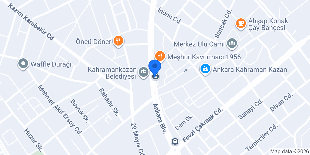 Meşhur hatay dönercisi konumu