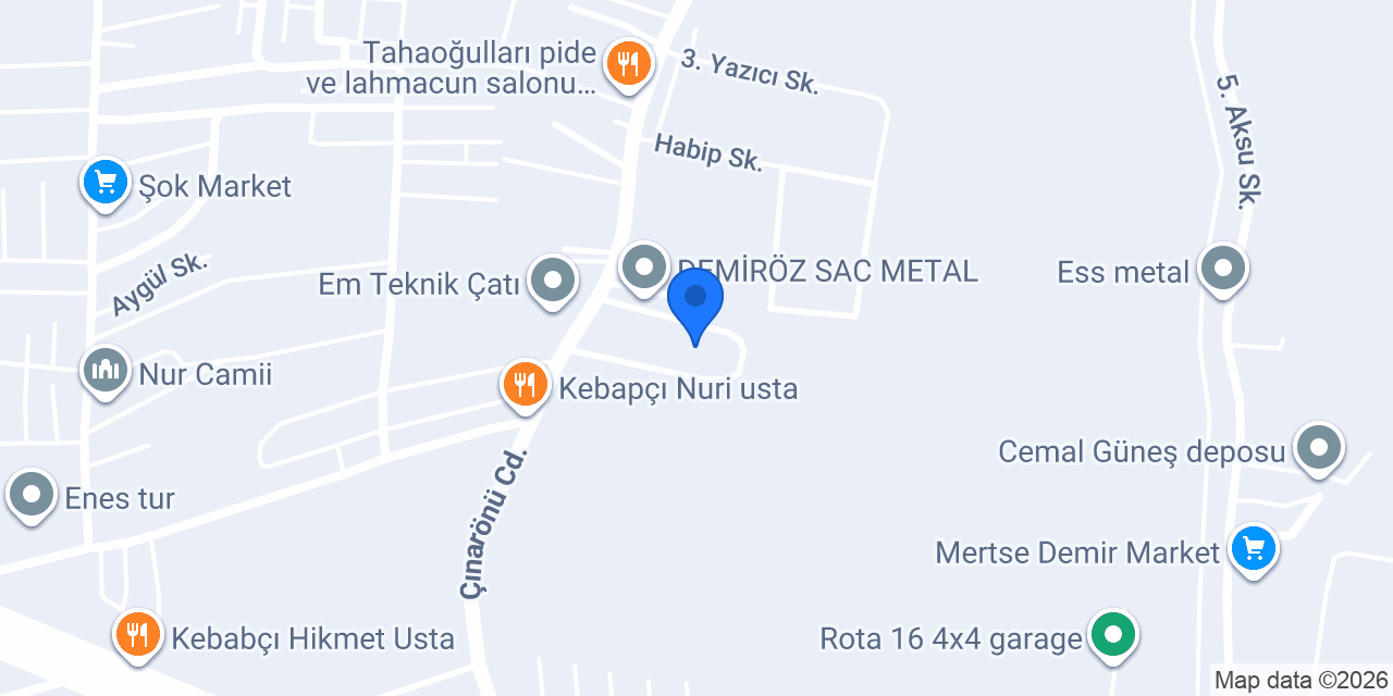 Ömer Demiröz İnşaat Malzemeleri konumu