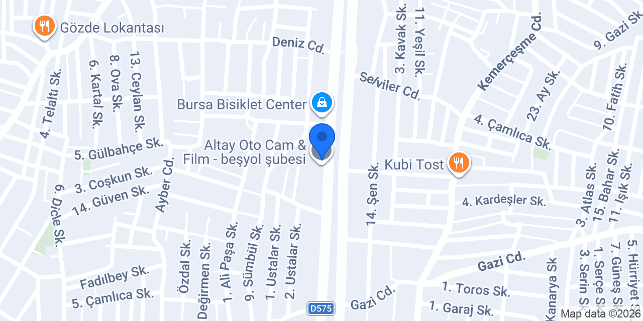 AST Jant Lastik Store konumu