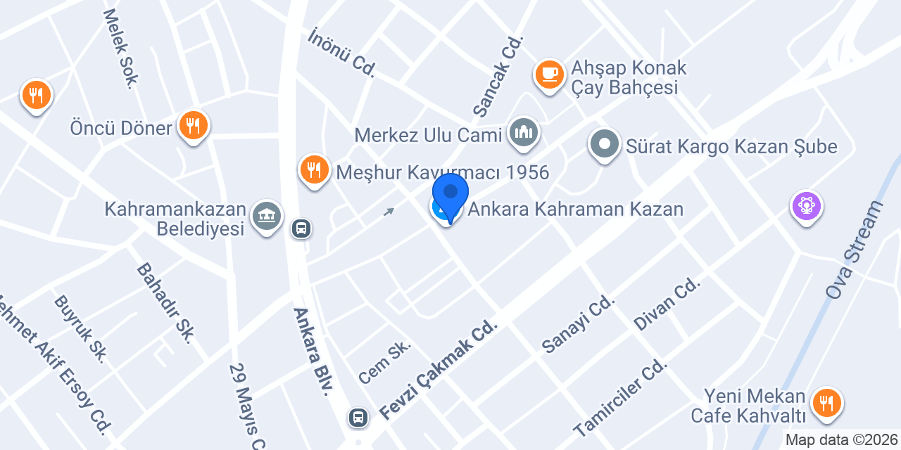 Ankara Kahraman Kazan konumu