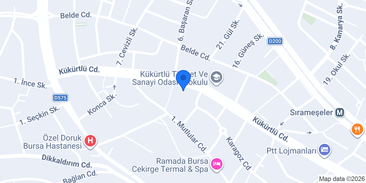 Onur Market konumu