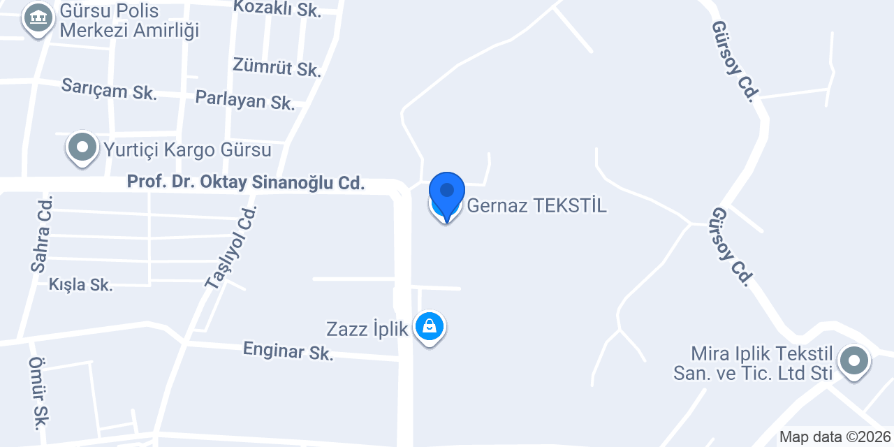 Gernaz TEKSTİL konumu