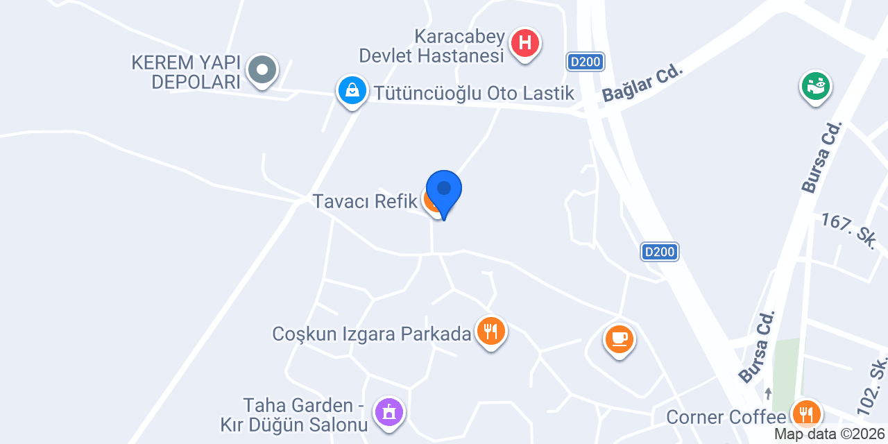 Tavacı Refik konumu