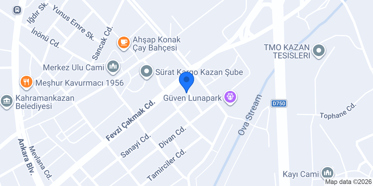 Kahramankazan Atalay Vinç ve Platform konumu