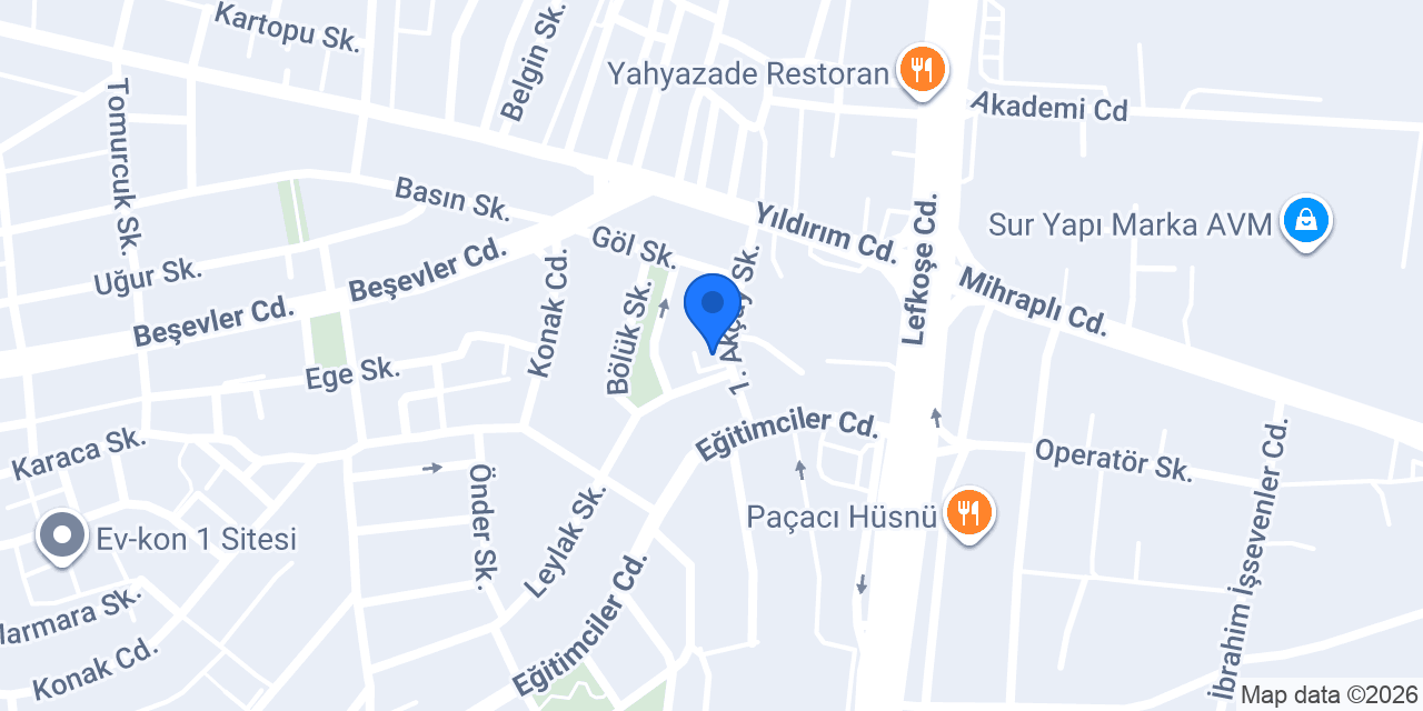 Bilgitepe Özel Öğretim Kursu konumu