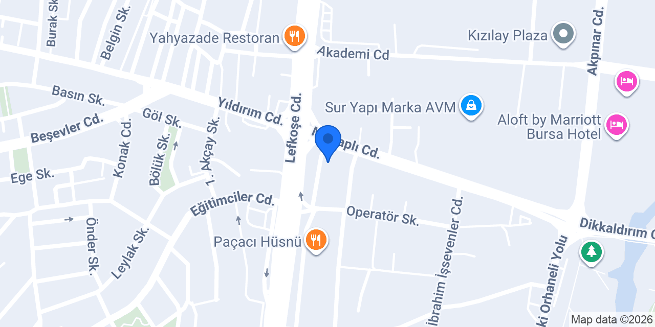 Şen & Şen Hukuk Bürosu konumu