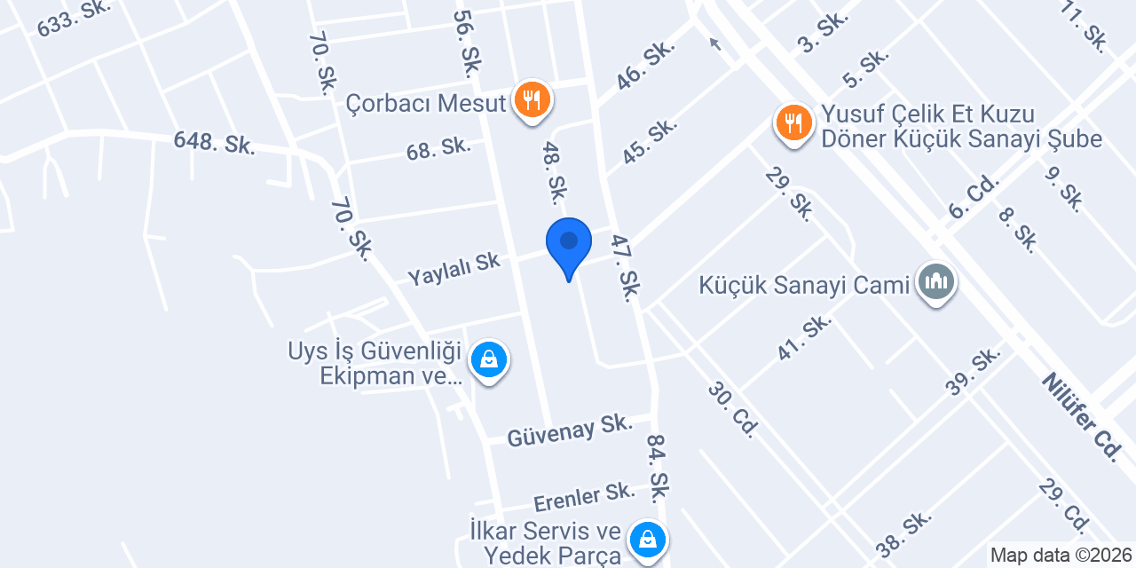 Oto Öztürk Yedek Parça konumu