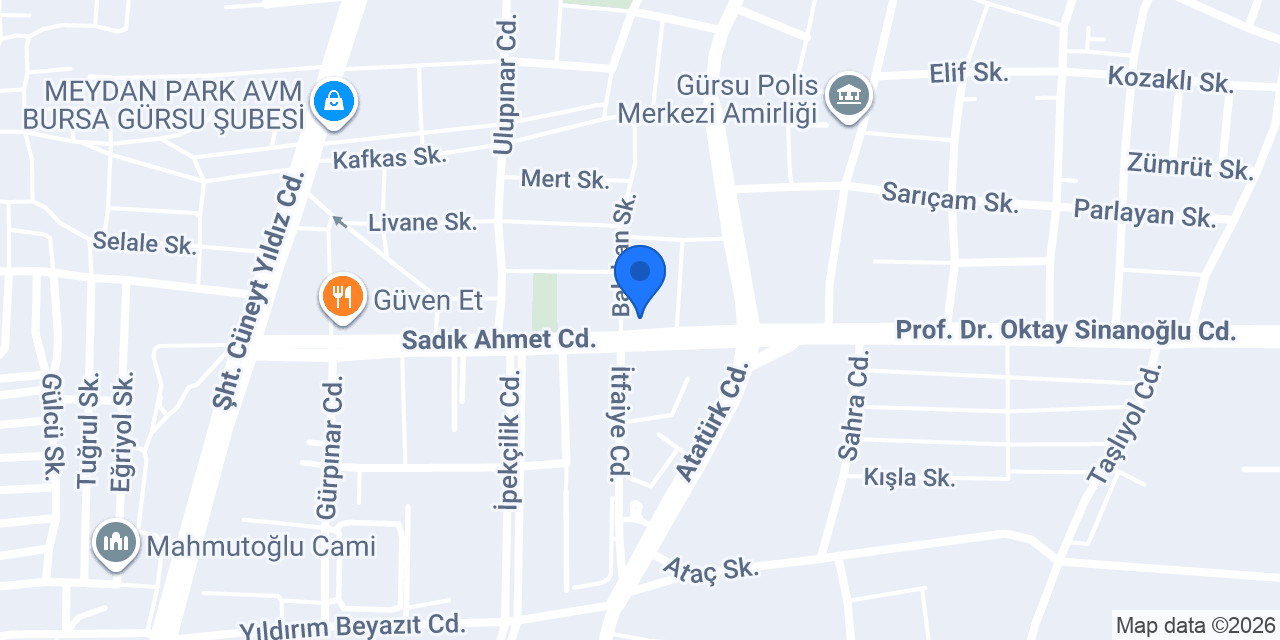 Mavi Sağlık Kabini konumu