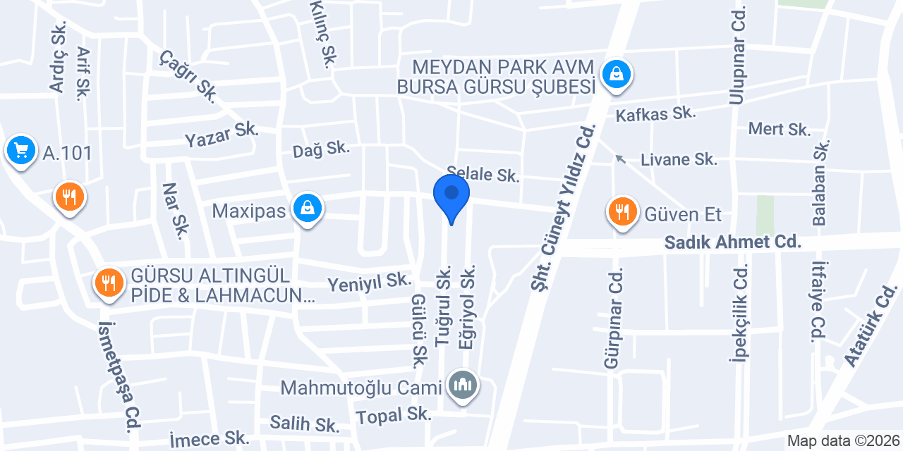 Gürsu Demirdöküm Servisi konumu