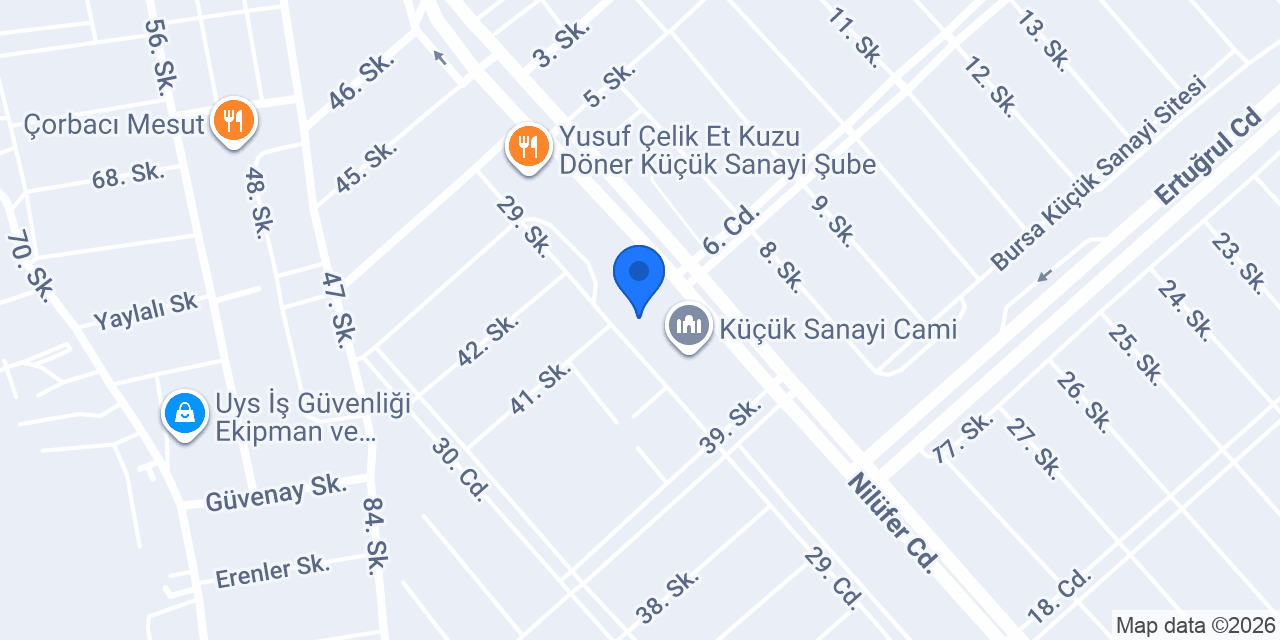 Bir Esnaf Lokantası 1958 konumu