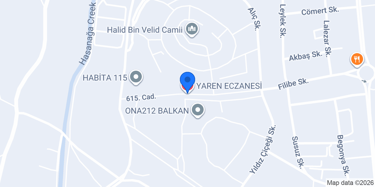 YAREN ECZANESİ konumu