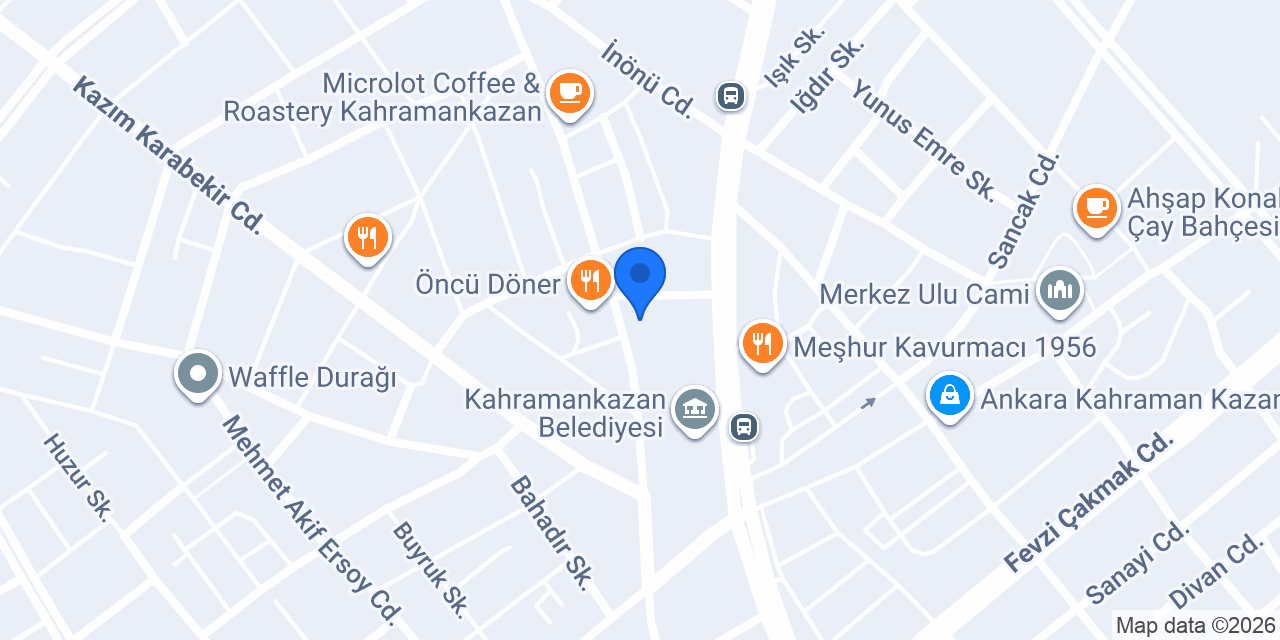 Kahramankazan Engelsiz Kafe konumu