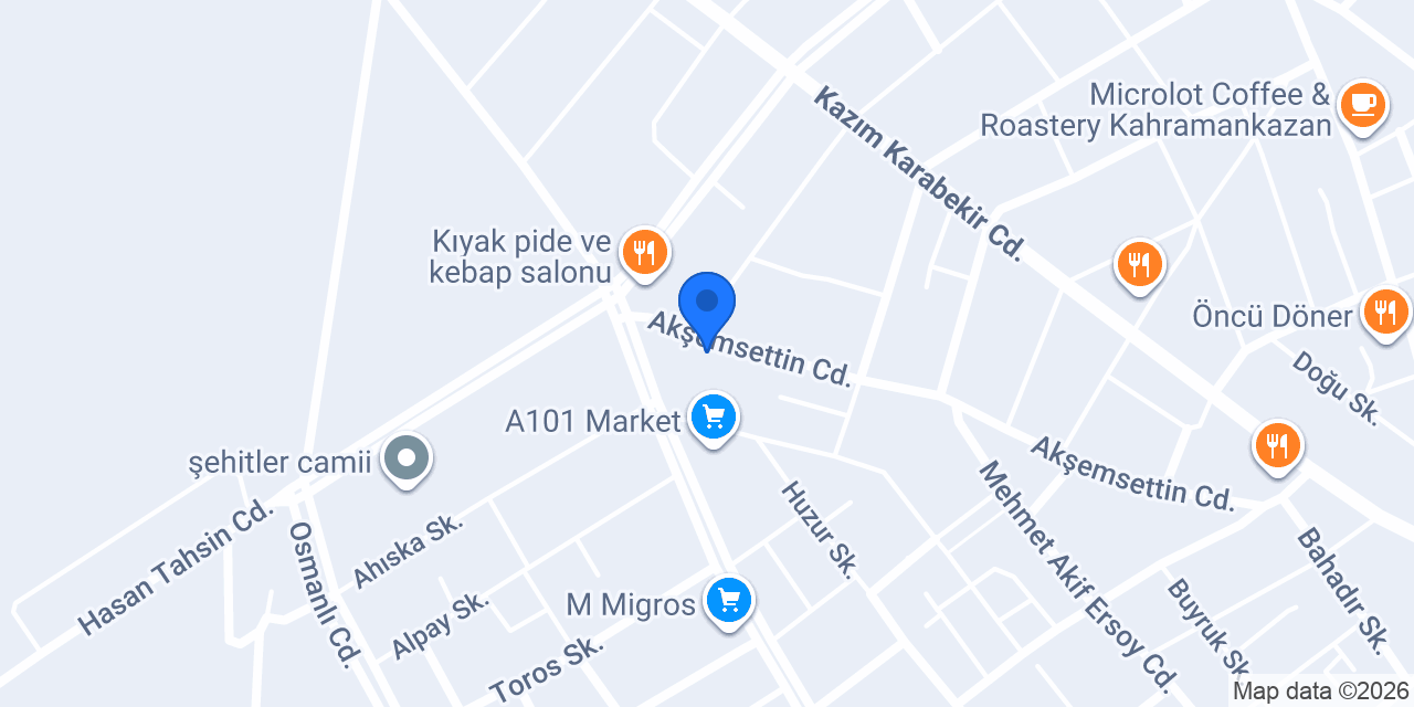 YÜCE GRUP OTOMOTİV konumu