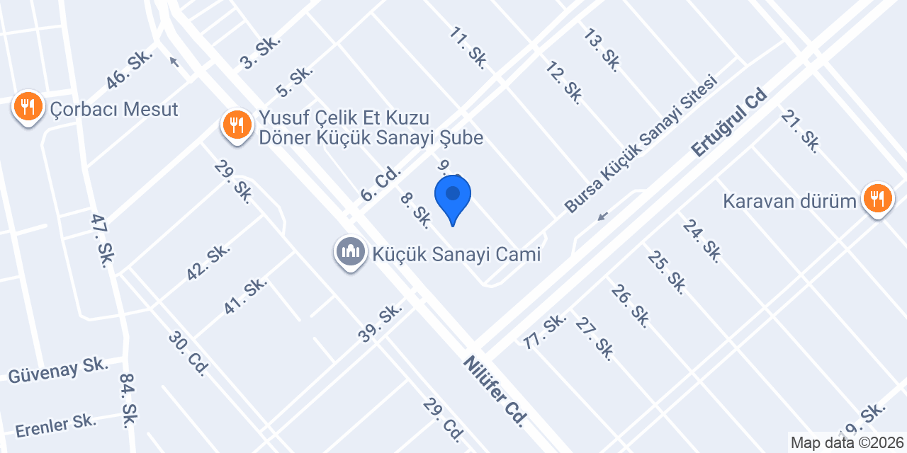 Pilot Garage Oto Ekspertiz Nilüfer Bursa konumu