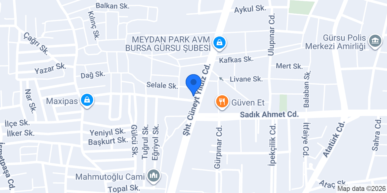 Damla Otomotiv konumu