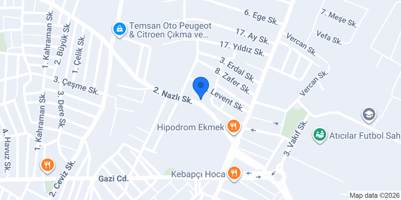 Levent Çati Sistemleri konumu