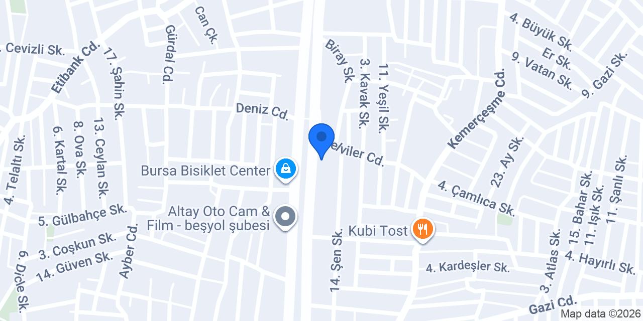 Kızılçim Oto Lastik konumu
