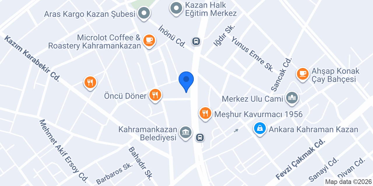 Kahramankazan İlçe Emniyet Müdürlüğü konumu