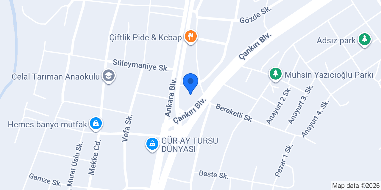 Çubuk Oto Kurtarma konumu