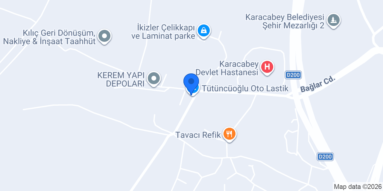 Tütüncüoğlu Oto Lastik konumu