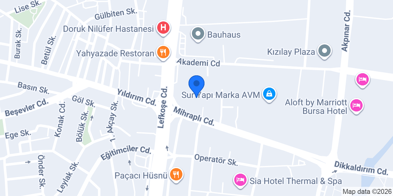 Akman Hukuk Bürosu konumu