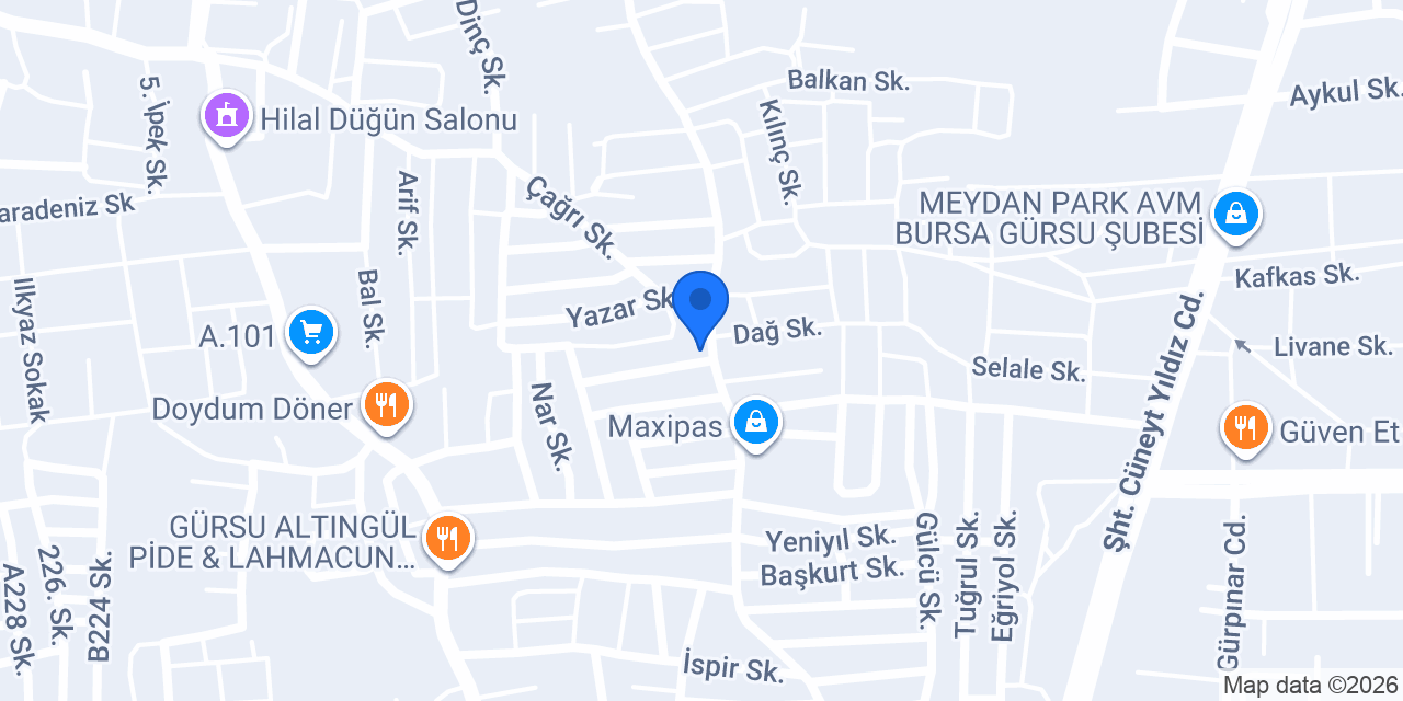 Bursa nakliye & Emir taşımacılık konumu