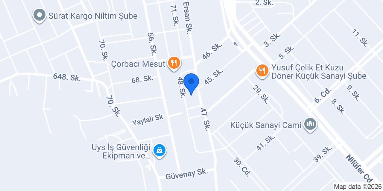 Ümit Ayaz Otomotiv konumu