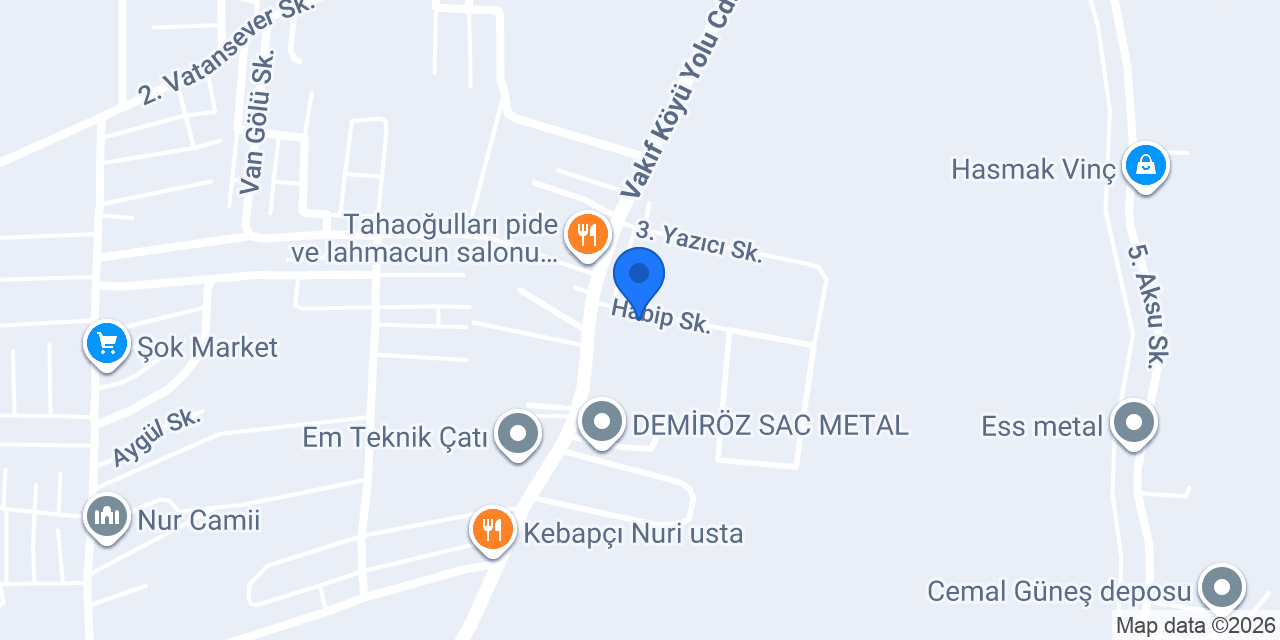 H ÖZTÜRK MAKİNA konumu