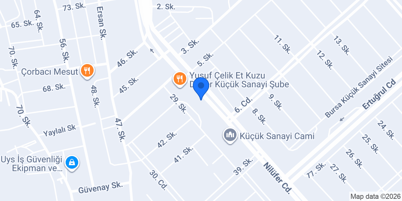 GÖKTAŞ BOYA NİLÜFER konumu