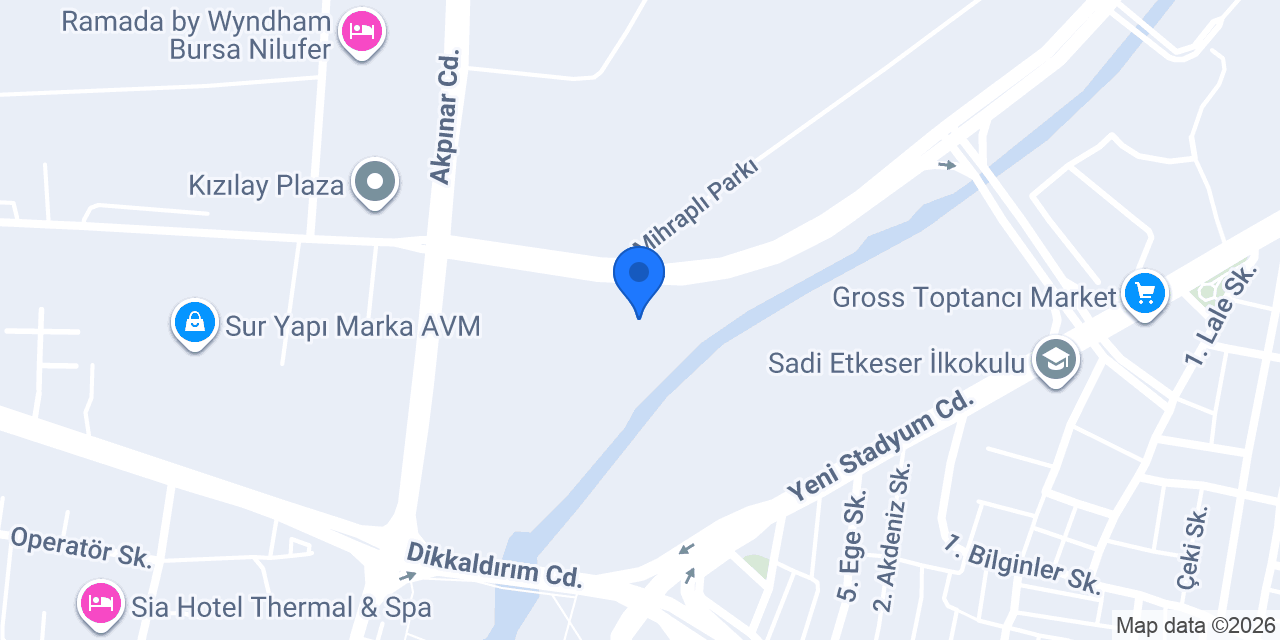 Bursa Çocuk Trafik Eğitim Parkı konumu