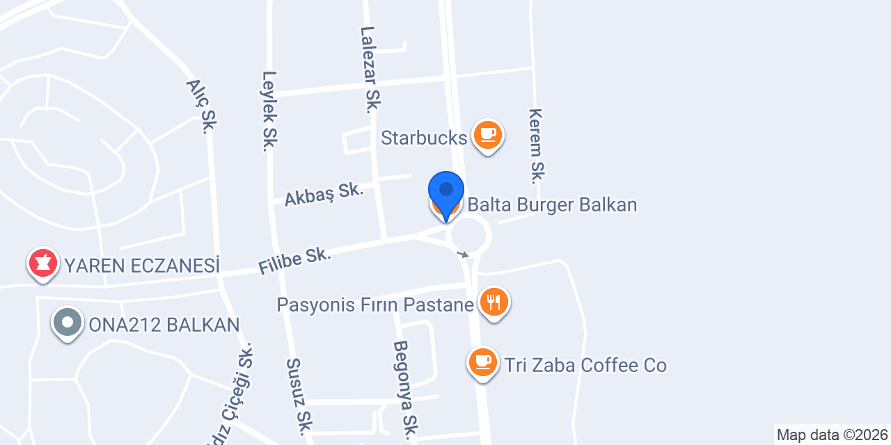 Bereket Döner Balkan konumu