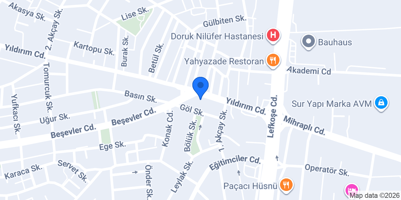 iDOL Nilüfer Kuyumculuk konumu