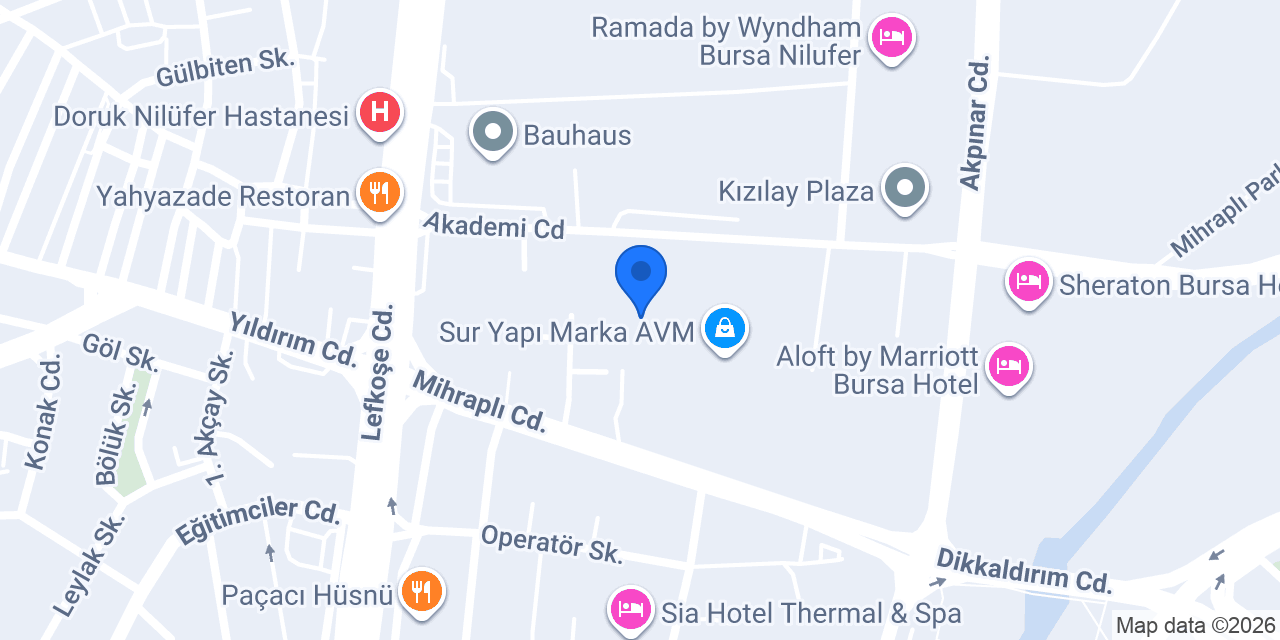 Xiaomi Store Sur Yapı AVM konumu