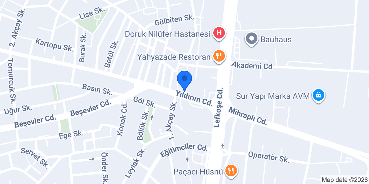 Bursa Psikolog Klinik Psk. Kurtuluş YARADILMIŞ konumu